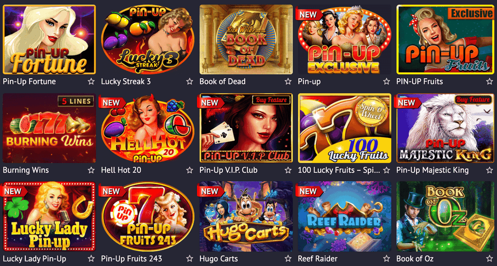 Pin-Up Gambling establishment video games selection