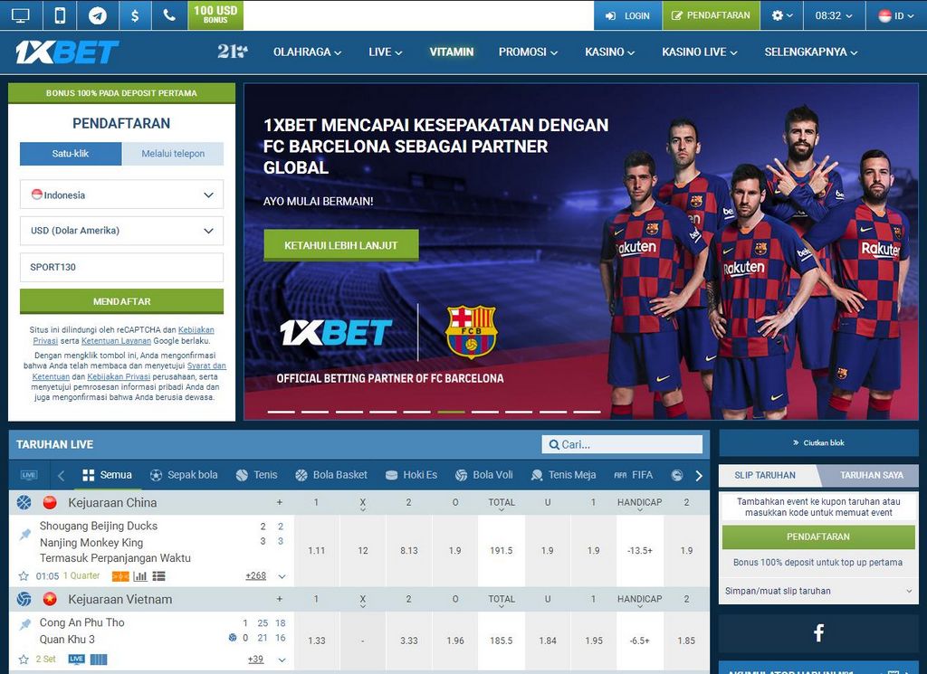 Penyedia Tautan Unggulan 1xbet dengan Waktu Penarikan Cepat