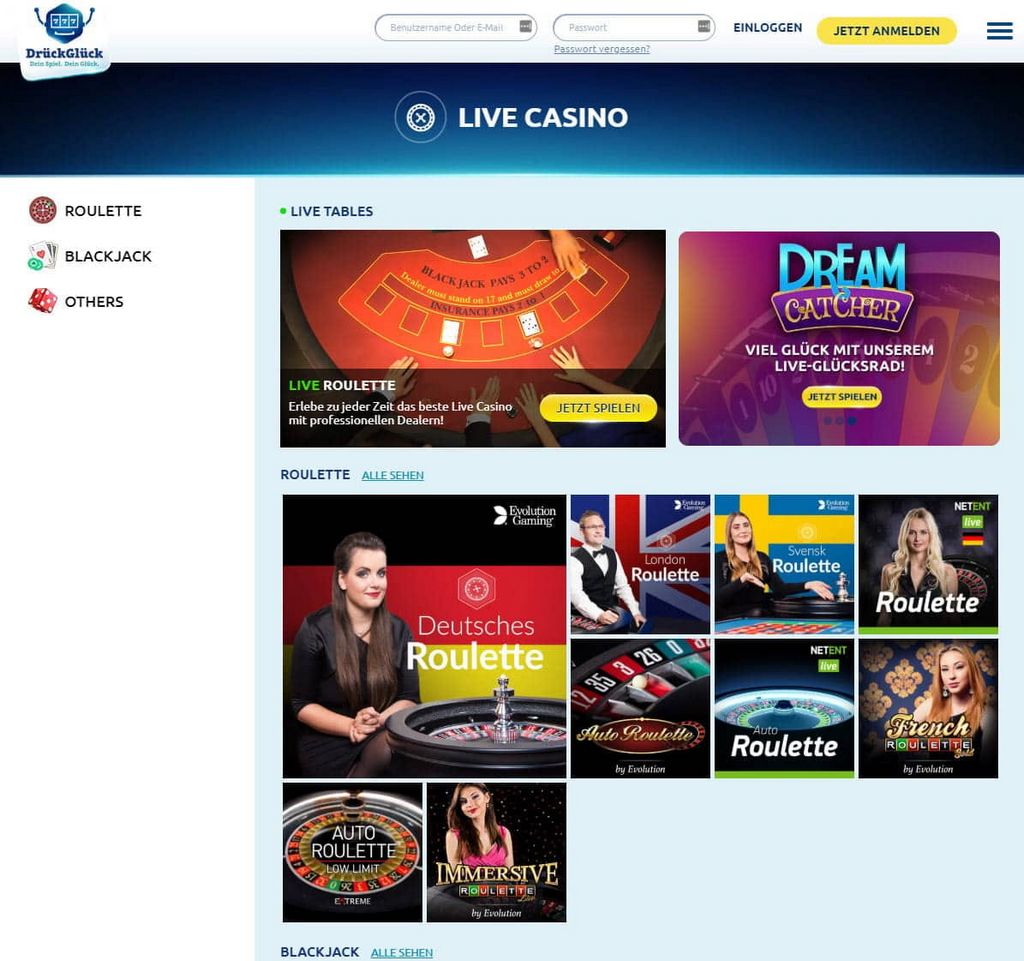 Das Online-Casino Druckglück im Test 2025